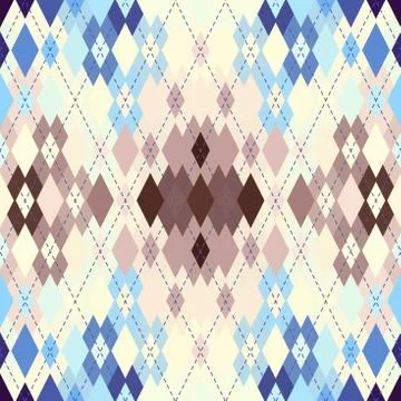 Argyle seamless vector pattern background. Pattern of a rhombuses. 스톡 일러스트