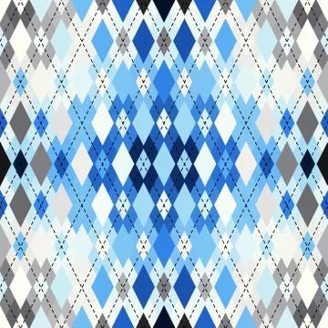 Argyle seamless vector pattern background. Pattern of a rhombuses. Stock Illustration
