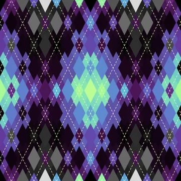 Argyle seamless vector pattern background. Pattern of a rhombuses. Stock Illustration