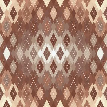 Argyle seamless vector pattern background. Pattern of a rhombuses. Stock Illustration