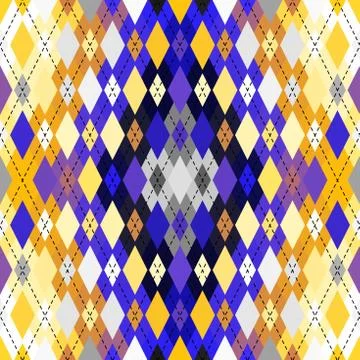 Argyle seamless vector pattern background. Pattern of a rhombuses. Stock Illustration