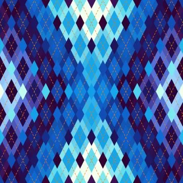 Argyle seamless vector pattern background. Pattern of a rhombuses. Stock Illustration