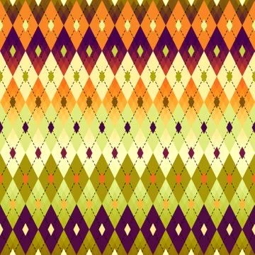 Argyle seamless vector pattern background. Pattern of a rhombuses. Stock Illustration
