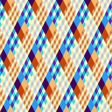 Argyle seamless vector pattern background. Pattern of a rhombuses. Illustrazione stock