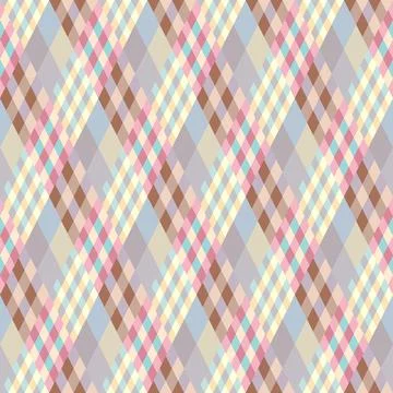 Argyle seamless vector pattern background. Pattern of a rhombuses. Stock Illustration