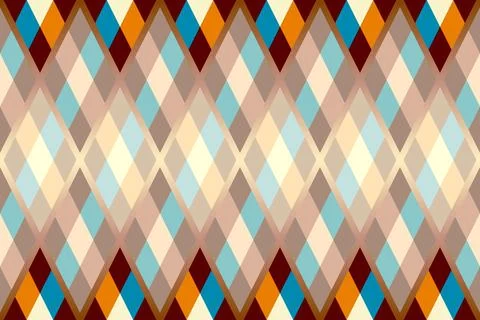 Argyle seamless vector pattern background. Pattern of a rhombuses. Stock Illustration