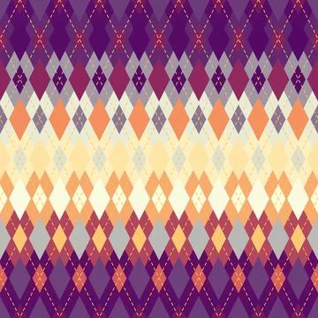 Argyle seamless vector pattern background. Pattern of a rhombuses. Stock Illustration