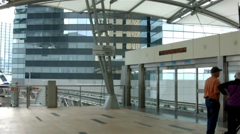 Aria Express Tram (2) - Las Vegas Nevada Stock Footage 33792409