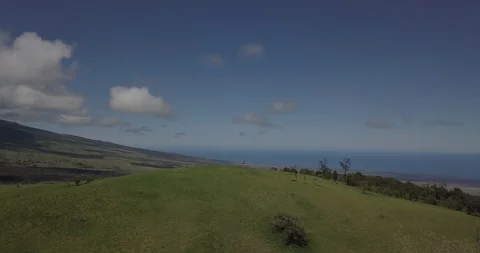 ARIAL CIRCLE OF DRAMATIC SEA VIEW Stock Footage 127885266