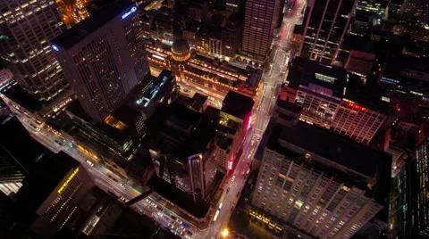 Arial City CU Static - Portrait Stock Footage 67353783