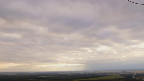 Arial drone footage of landscape range at sunset. Stock Footage 80551215