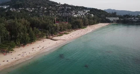 Arial: Flying over the tropical beach 스톡 동영상 88313235