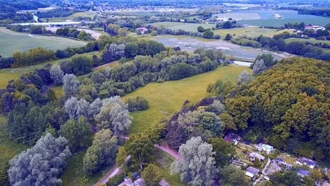 Arial forest drone flight view Video stock 112150444