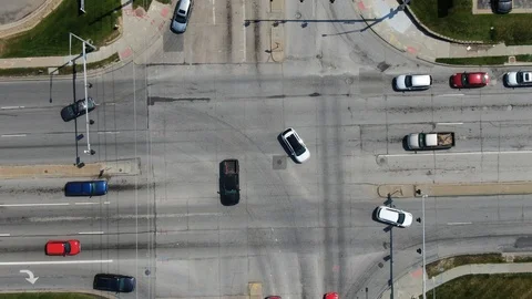 Arial intersection Stock Footage 114749286