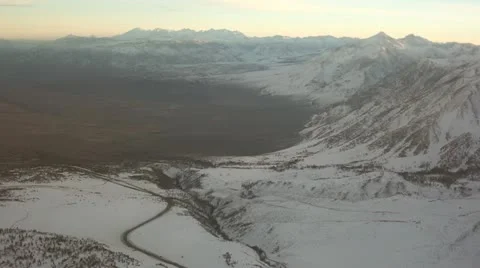 Arial Mountains to Desert Stock Footage 10816815