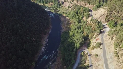 Arial of a river Stock Footage 103736649