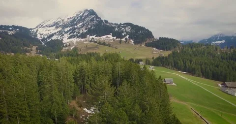 Arial Shot Arvenbüel Stock Footage 78776809