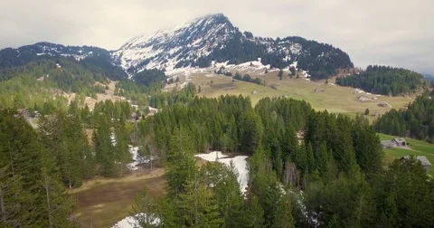 Arial Shot Arvenbüel Stock Footage 78786293