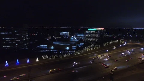 Arial shot panning with traffic Stock Footage 71150874