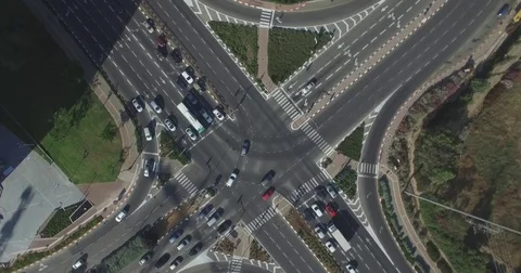 Arial trafic junction Video stock 82469627