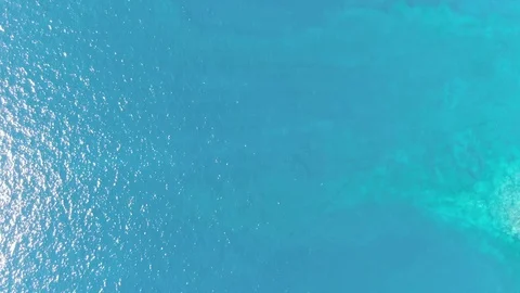 Arial View Atlantic Ocean Sun Reflecting On Waves Spain Stock Footage 104406958