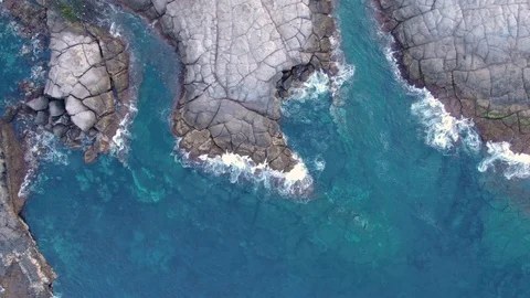 Arial View Of Cliffs And Atlantic Ocean Tenerife Spain Stock Footage 104399245