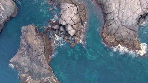 Arial View Of Cliffs And Atlantic Ocean Tenerife Spain Stock Footage 104399757