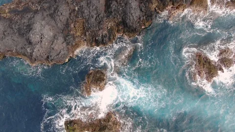 Arial View Of Cliffs And Atlantic Ocean Tenerife Spain Stock Footage 104404097