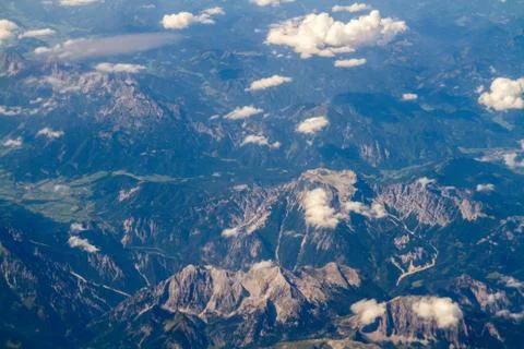 Arial view from the flight Foto stock