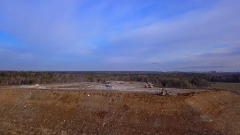 Arial View of Garbage Dumping Site 動画素材 125398838
