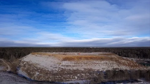 Arial View of Garbage Dumping Site 動画素材 125398933