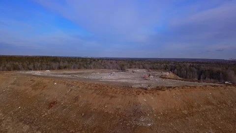 Arial View of Garbage Dumping Site 動画素材 125482757