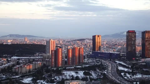 Arial View of Istanbul Asian Side Urban building blocks Vídeos de archivo 241553039