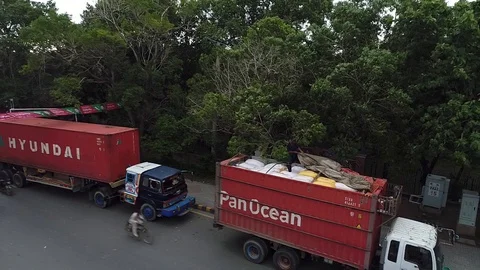 Arial View Mall Road Drone footage uper View Vidéo 93448685