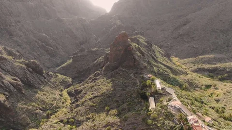 Arial View Mount Desert Cliffs Mount Teide Tenerife Spain Stock Footage 104402920