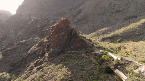 Arial View Mount Desert Cliffs Mount Teide Tenerife Spain Stock Footage 104403226