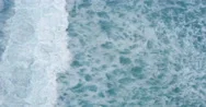 Arial View Of A Ocean And The Waves Stock Footage