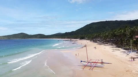Arial View over El Nido Palavan, Philippines Stock Footage 221940932
