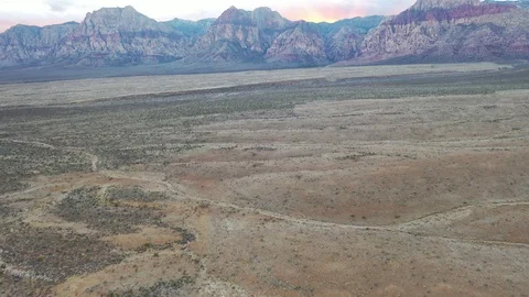 Arial view of Red Rock Canyon in Nevada, Usa Stock Footage 101562068