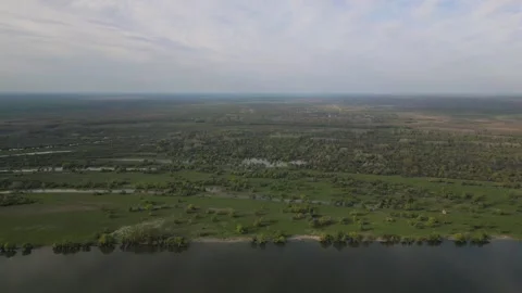 Arial view of river Danube 動画素材 290455634