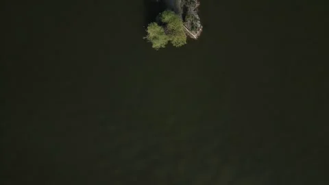 Arial view of river Danube Stock Footage 290456442