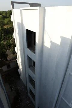 Arial view of a under construction building Stock Photos