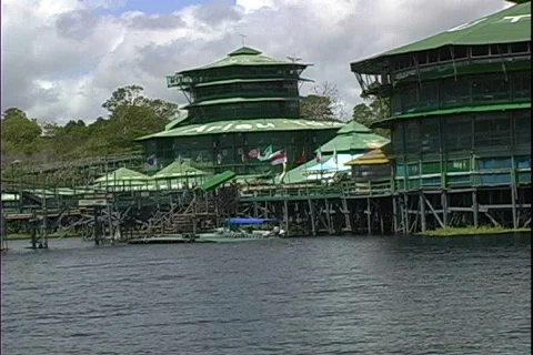 Ariau Lodge Dock Stock-Footage 816169