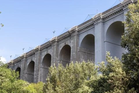 The Ariccia Bridge 库存照片