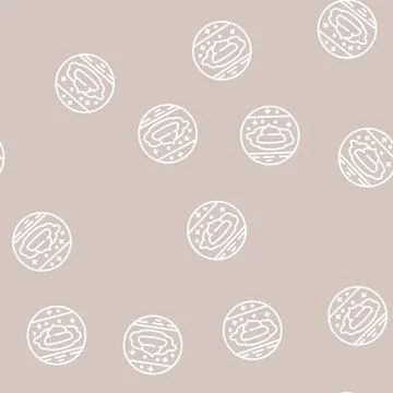 Arid climates line seamless pattern Illustrazione stock