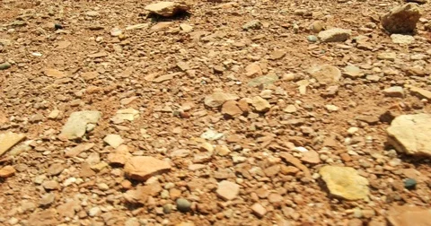 Arid dry Desert rock floor ground Stock Footage 77779643