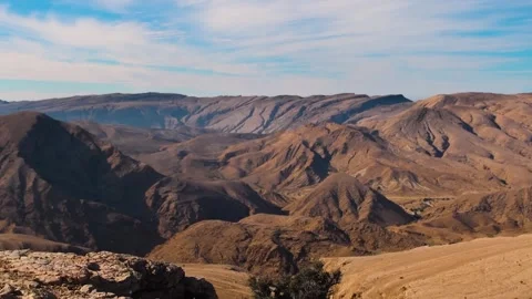 Arid Mountain Landscape in Oman, Middle East Stock Footage 318822641