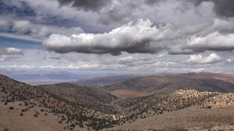 Arid ridges and sparse trees in Taurus Antalya - Windy Sky and Cloud Transition Stock Footage 339561462