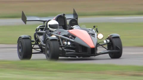 Ariel atom on track Stock Footage 52365493