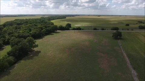 Ariel Over Country Side Video stock 64593877